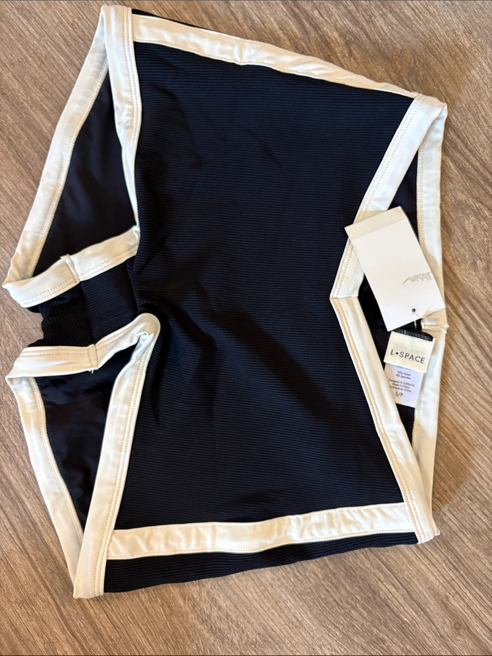 NWT L * Space BLACK/WHITE SAILOR SHORT FULL Size S - Picture 4 of 6